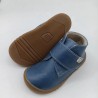 Botin piruflex en piel color azul iris