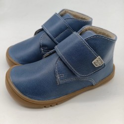 Botin piruflex en piel color azul iris