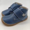 Botin piruflex en piel color azul iris