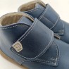 Botin piruflex en piel color azul iris