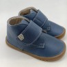 Botin piruflex en piel color azul iris