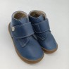 Botin piruflex en piel color azul iris