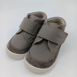 Botin Piruflex combinado en piel gris