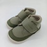 Botin Piruflex en piel combinada en verde