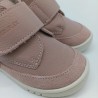 botin Piruflex en piel combinada rosa