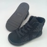 Botin respetuoso Coqueflex negro con glitter