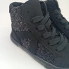 Botin respetuoso Coqueflex negro con glitter