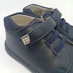 Botin Piruflex piel azul marino