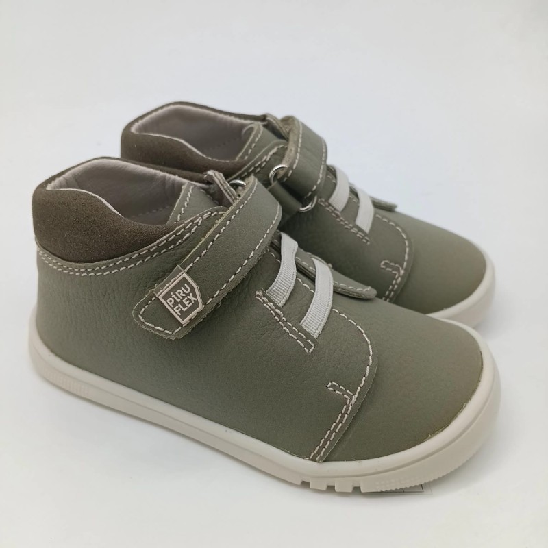 Botin Piruflex piel verde musgo