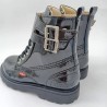 Bota kickers piel charol negro