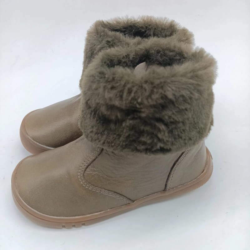 Botin Piruflex respetuoso en piel kaki