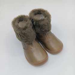 Botin Piruflex respetuoso en piel kaki