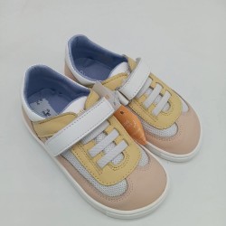 Deportivo modelo Berlin en color rosa y amarillo