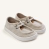 Mocasín tipo náutico respetuoso en lino beige