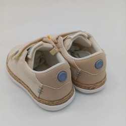 Zapatilla de vestir Viera en lino beige