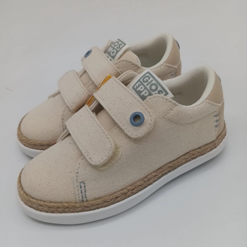 Zapatilla de vestir Viera en lino beige