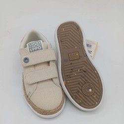 Zapatilla de vestir Viera en lino beige