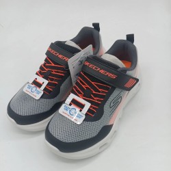 Deportivo Skechers Glide-Step en negro y  naranja