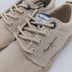 Zapatilla lino Pepe Jeans color natural