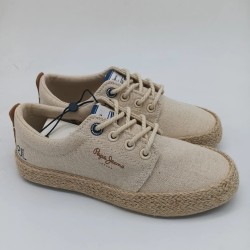Zapatilla lino Pepe Jeans color natural
