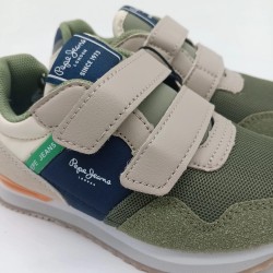 Zapatilla Pepe Jeans cierre velcro combinada