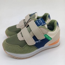 Zapatilla Pepe Jeans cierre velcro combinada