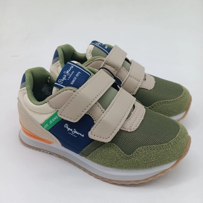 Zapatilla Pepe Jeans cierre velcro combinada