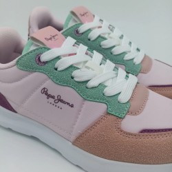 Deportivo Pepe Jeans en tonos rosa y verde agua
