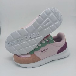 Deportivo Pepe Jeans en tonos rosa y verde agua