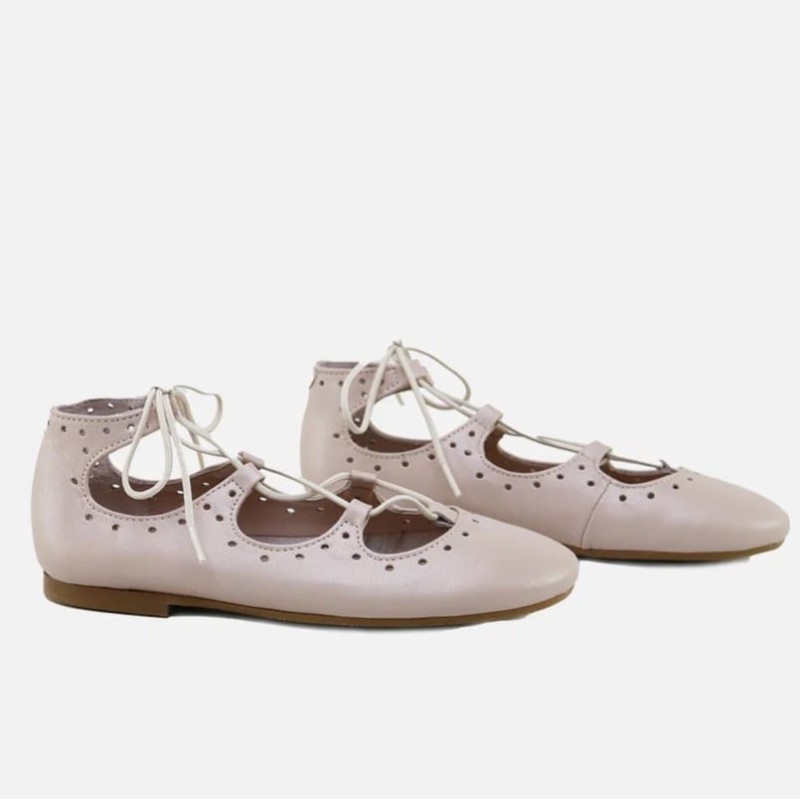 Bailarina maravilla angora rosa empolvado