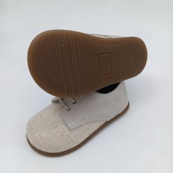 Zapato oxford respetuoso en color arena