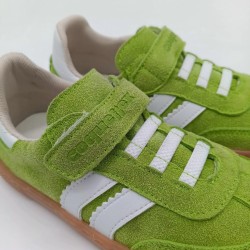 Zapatilla Coqueflex en verde menta y blnaco