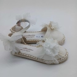 Alpargata ceremonia en blanco roto