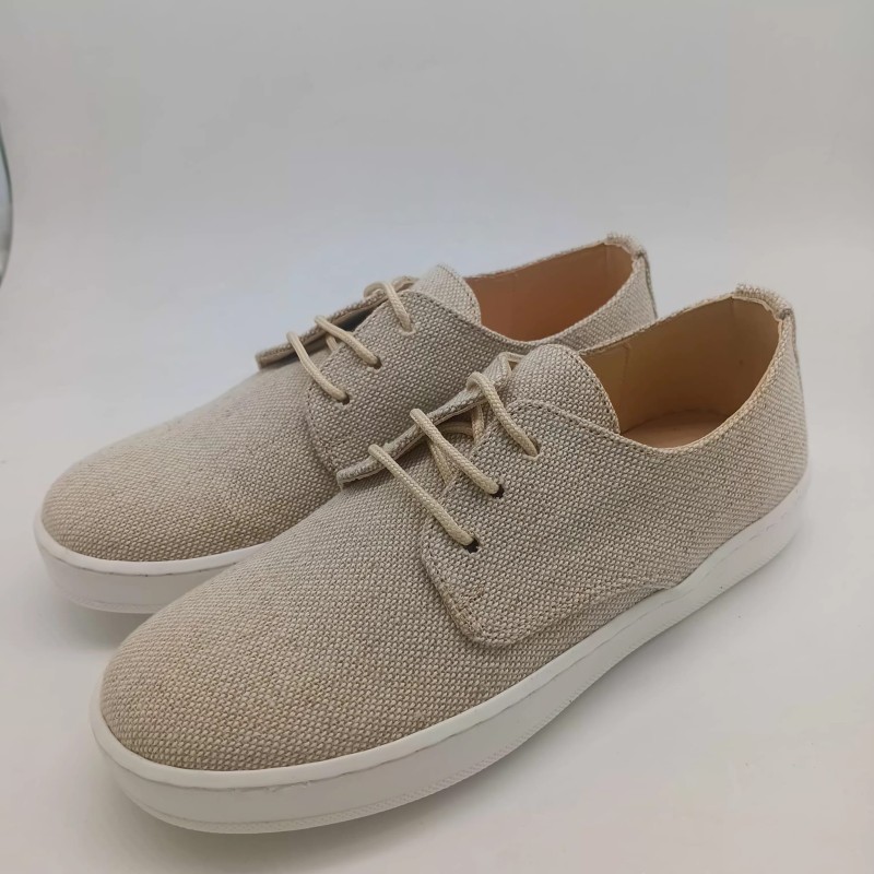 Zapatilla casco en lino arena