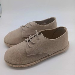 Alpargata cordones en piel...