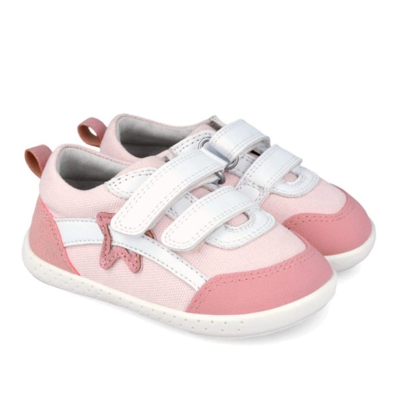 Zapatilla estrella pique barefoot en rosa