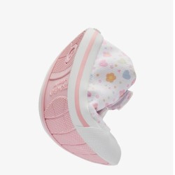 Zapatilla Barefoot lona corazones multi