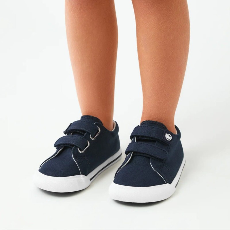 Zapatillas Barefoot lona azul