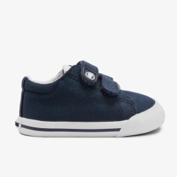 Zapatillas Barefoot lona azul