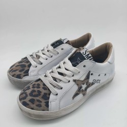 Zapatilla Silver Moose en blanco y print