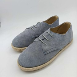 Alpargata en serraje azul jeans