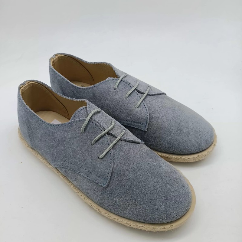 Alpargata en serraje azul jeans