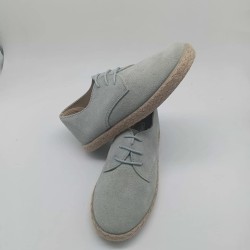 Alpargata en serraje verde agua