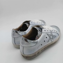 Zapatillas Silver Moose en blanco con plata