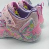 Deportivo Skechers mariposas con luces en rosa