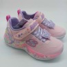 Deportivo Skechers mariposas con luces en rosa