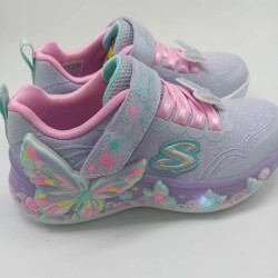 Deportivo Skechers mariposas luces en malva