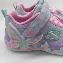 Deportivo Skechers mariposas luces en malva