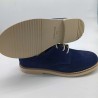Zapato Oxford afelpado azul marino
