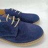 Zapato Oxford afelpado azul marino